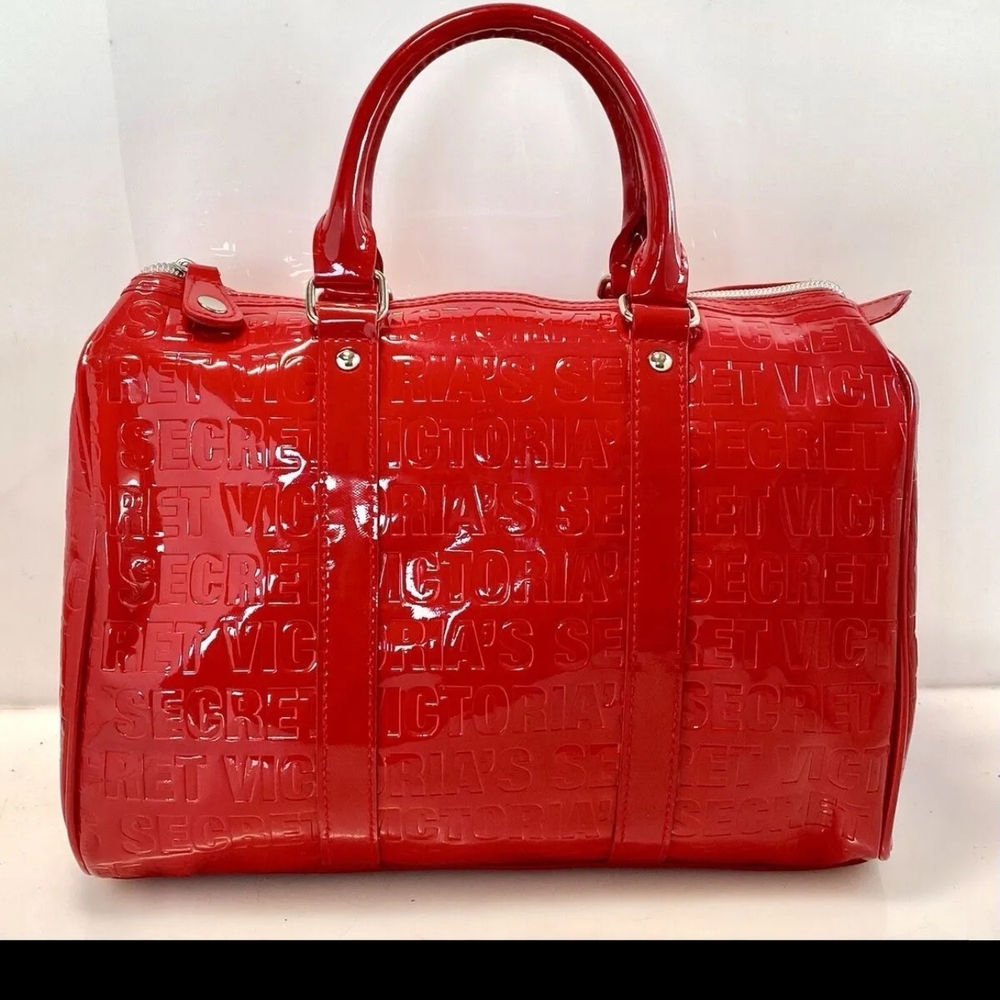 Victoria's Secret Glossy Red Satchel